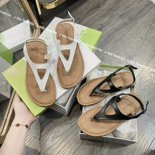 Giày sandan kẹp ngón mũi tròn da mềm(S0065)