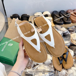 Giày sandan kẹp ngón mũi tròn da mềm(S0065)