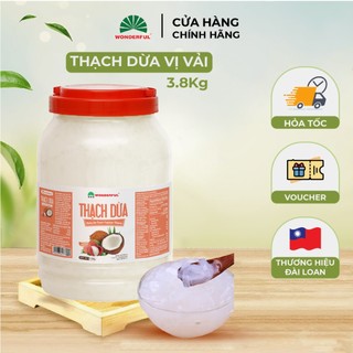 Thạch Dừa Wonderful Vị Vải Hộp 4kg