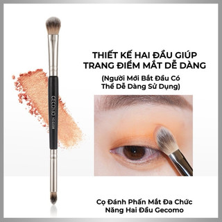 (HOẢ TỐC) Cọ Đánh Phấn Mắt Hai Đầu GECOMO Eyeshadow Brush