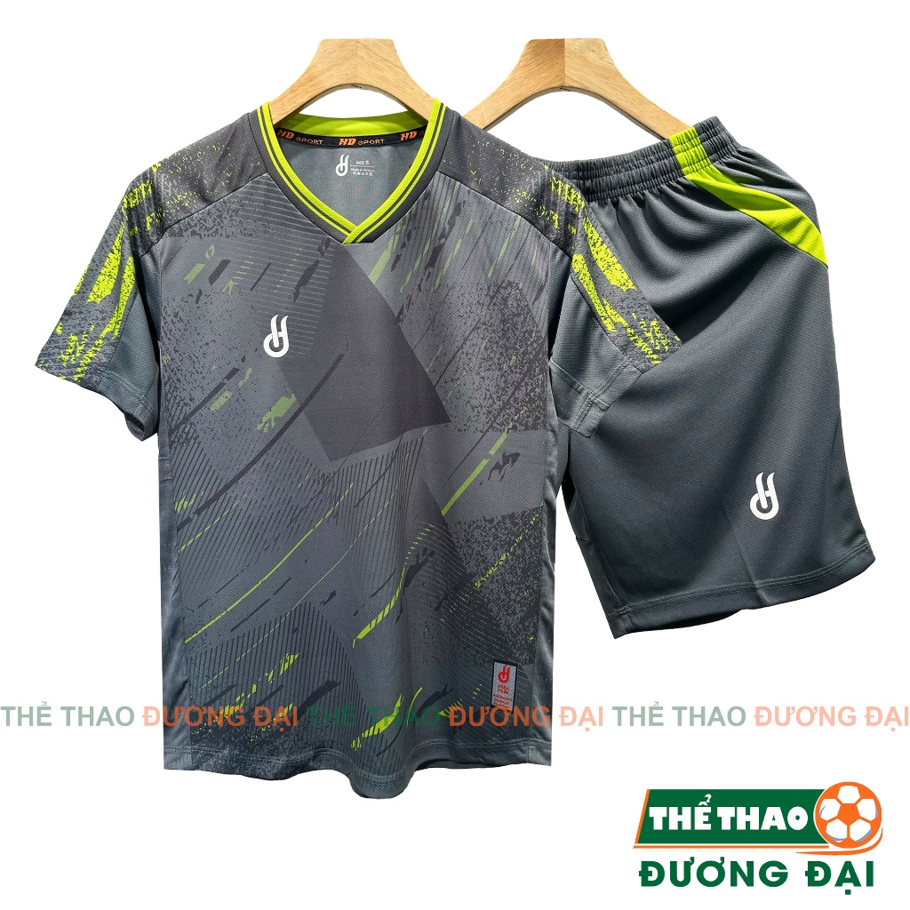 Quần Áo Bóng Đá Đồ Đá Banh Không Logo Klorist Xám Thun Mè Cao Cấp Thoáng Khí Thể Thao Đương Đại