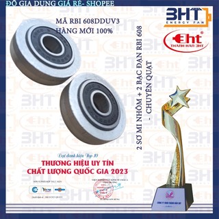 1 cặp sơ mi + bạc đạn rbi 608 - chuyên quạt gia đình