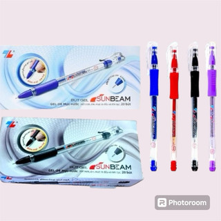  COMBO 20 Bút Gel Thiên Long GEL-08 ngòi 0.5mm mực xanh đỏ  đen  tím có nắp đậy đệm cầm tay phù hợp. 