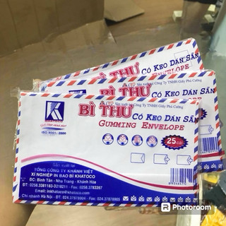 Sale 1 tập 23-25 chiếc phong bì, bì thư loại dầy. có keo dán sẵn dùng ít nước để dán.