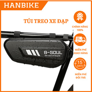 Túi xe đạp B-Soul thể thao treo sườn xe đạp xe moto vỏ cứng chống nước chống sốc đựng đồ cá nhân chính hãng