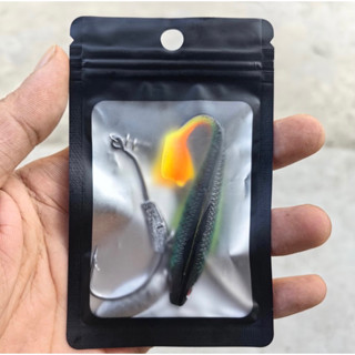 Combo mồi mềm câu cá lóc NFF + lưỡi móc mồi mềm