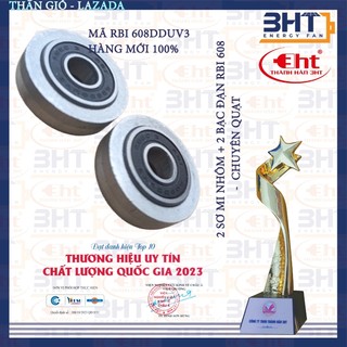 1 cặp sơ mi nhôm - bạc đạn quạt đóng sẵn