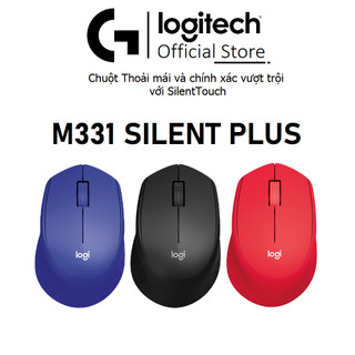 Chuột Logitech M331 Silent Plus - Giảm ồn, Kết nối USB, thuận tay phải, PC/ Laptop