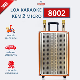 Loa kéo bluetooth Ontekco 8002/8001 karaoke âm thanh siêu hay, bảo hành 12 tháng - Ontek Sài Gòn