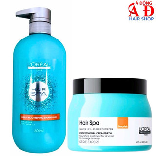 [L'OREAL] BỘ DẦU GỘI Ủ LOREAL HAIRSPA CẤP ẨM CHO TÓC & THƯ GIẢN DA ĐẦU