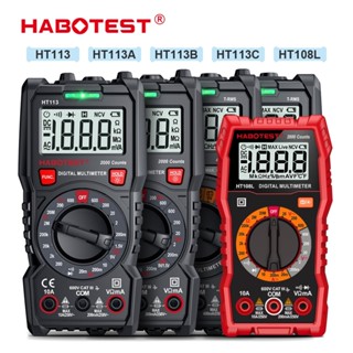 HABOTEST HT113 Máy đo vạn năng kỹ thuật số Máy đo điện áp NCV 600V Máy đo dòng điện Ohm Hertz