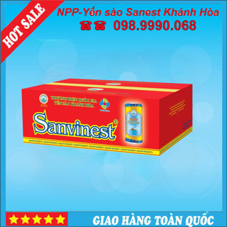 Nước Yến Sào Khánh Hòa Sanvinest 🍓CAO CẤP🍓 Lon 190Ml, Thùng 30 Lon