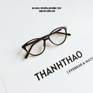 Gọng Kính Cận Nữ Mắt Mèo Nhựa Dẻo Nhẹ Chống Ánh Sáng Xanh 2360  - THANHTHAO EYEWEAR
