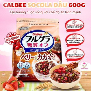 Ngũ cốc Calbee ăn kiêng giảm cân Nhật Bản mix hoa quả trái cây sữa chua dùng ăn sáng - SocolaDÂU 600G