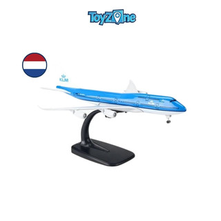Mô hình máy bay boeing b747 klm airline 20cm everfly