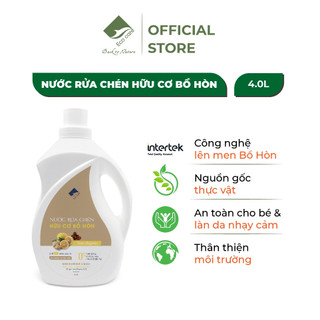 Nước Rửa Bát 4000ml Hương Chanh Gừng ECOCARE, Nước Rửa Chén Hữu Cơ Bồ Hòn Bảo Vệ Da Tay, Khử Mùi Tanh Hiệu Quả