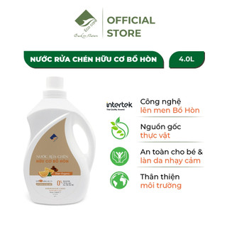 Nước Rửa Chén Bồ Hòn 4000ml Tinh Dầu Cam ECOCARE, Nước Rửa Bát Hữu Cơ Mềm Dịu Da Tay, An Toàn Cho Trẻ Nhỏ