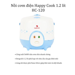 Nồi cơm điện happy cook 1.2 lít hc-120