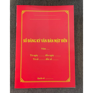 Sổ Đăng Ký Văn Bản Mật Đến