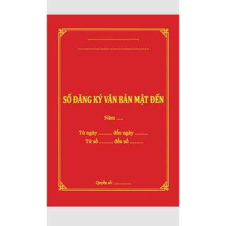 Sổ đăng ký văn bản mật đến
