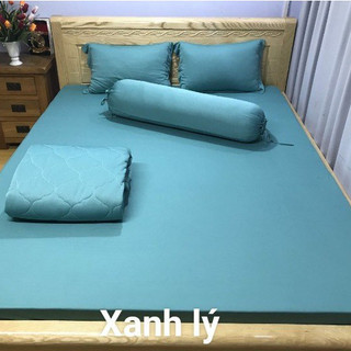 Ga - Drap Giường Lẻ Thun Mát Lạnh Lan Pham Bedding - Xanh Lý  mềm, Mịn