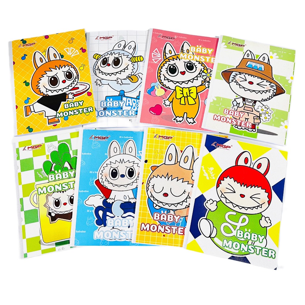 [COMBO 10Q ] Tập (MGP) Baby Monster 96tr, 4 ô ly, Đinh lượng 80gsm