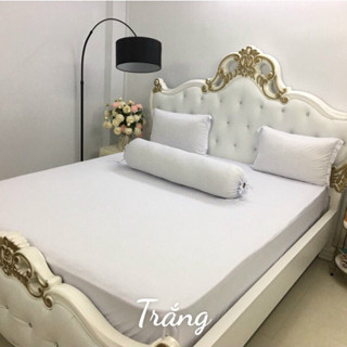 [LOẠI TỐT] Ga Giường Thun Lạnh Hàn Quốc Lan Phạm Bedding Mát, Mềm ,Mịn Nhiều Màu - Màu Trắng