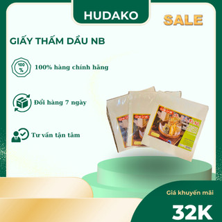 Giấy thấm dầu mỡ đồ ăn NB giấy thấm dầu ăn đồ chiên rán nhà bếp set 50 tờ
