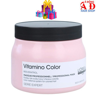 [Loreal] Dầu ủ tóc L'oreal Vitamino color masque phục hồi giữ màu tóc nhuộm 500ml