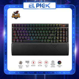 Bàn phím cơ gaming fps không dây rog strix scope ii 96 wl switch cơ rog nx snow - màu đen