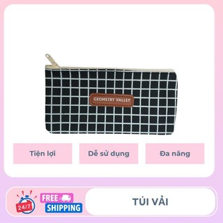 Túi vải kẻ ô