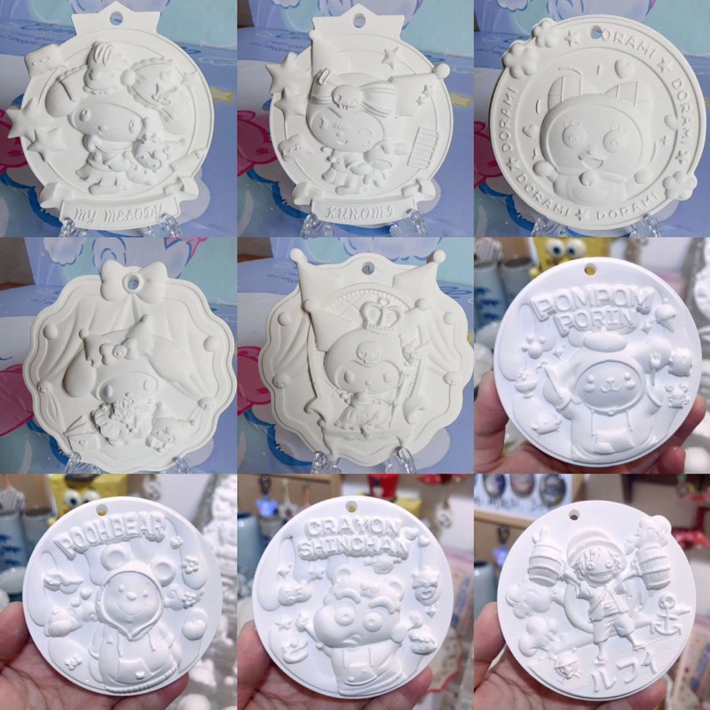 1 Tô tượng dĩa mini ( tượng trắng không kèm màu giao ngẫu nhiên🤪)