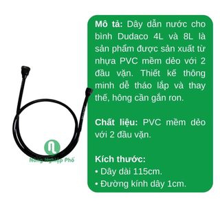 Dây dẫn nước cho bình Dudaco 4L và 8L - Nông Nghiệp Phố