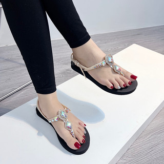 [form to lùi size] SANDAL ĐÁ HÌNH THOI ĐẾ BỆT 7779