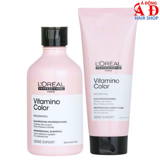 [Loreal] Bộ dầu gội xả chăm sóc tóc nhuộm L'oreal Vitamino color 300ml + 200ml