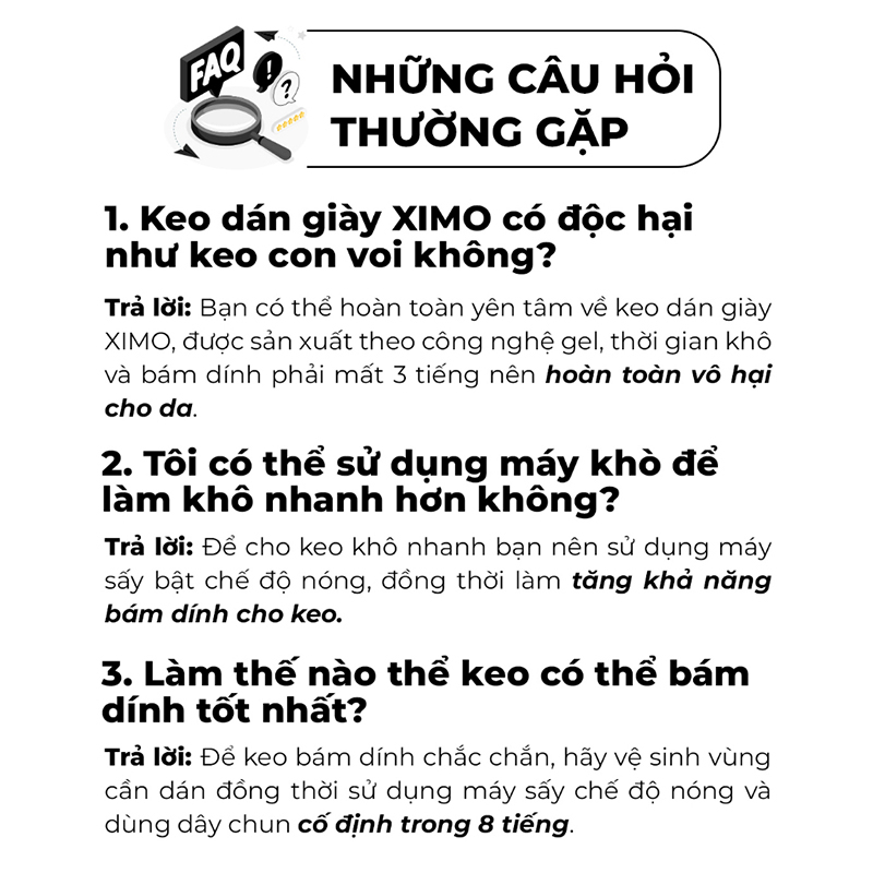 Keo dán giày dép trong suốt siêu dính, keo dán giày thể thao dùng nhiệt không hư tổn da XIMO KDG06