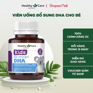 Viên uống bổ sung dưỡng chất cho bé healthy care high strength dha 60 viên