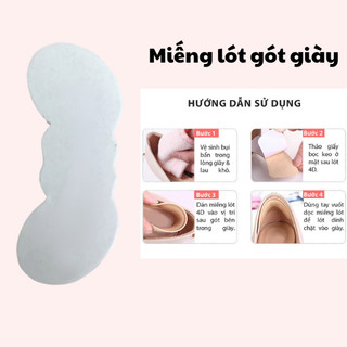 Combo 2 miếng lót gót giày bảo vệ chống đau chân