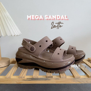Dép sục Crocs Mega Sandal Màu Nâu LATTE - MÀU MỚI 2024