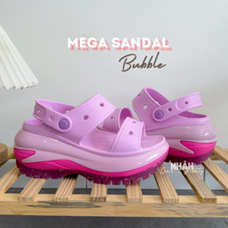 Dép sục Crocs Mega Sandal Màu TÍM BUBBLE - MÀU MỚI 2024