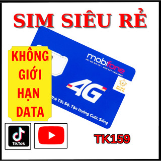 Sim Mobifone không giới hạn data You.tube - t.tok-  gọi miễn phí. Đầu số 09 sẵn gói 1T, sim chưa kích hoạt.