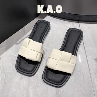 Dép Nữ Dép Sandal Đế Vuông Quai Ngang Đế Bằng Dễ Phối Đồ Thời Trang Cho Nữ