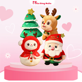Gấu bông giáng sinh người tuyết ông già Noel, cây thông tuần lộc quà tặng giáng sinh cao cấp