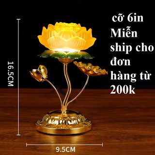 Đèn thắp sáng lưu ly - đèn điện thờ nhiều màu sắc