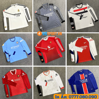 Quần Áo Bóng Đá Tay Dài, Áo Đá Banh Thủ Môn CLB 2024 Mới Nhất Thun Lạnh Cao Cấp Thoáng Mát -  Vicsport