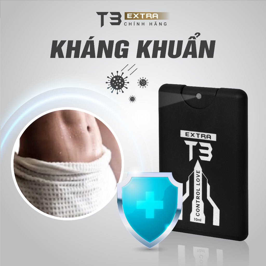 Xịt Vệ Sinh Nam Giới Khử Mùi Hôi Kháng Khuẩn Extra T3 Hương Vị Trái Cây Tươi Mát Cuốn Hút Chai 10ml
