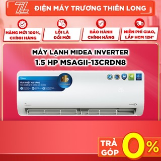 Msagii-13crdn8 / msaga-13crdn8 - miễn phí công lắp đặt - máy lạnh midea inverter 1.5hp 13crdn8