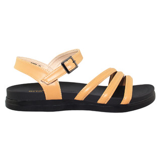 Sandal đế bằng nữ Bita's SHANA.06 (Beige + Đen + Xanh biển)