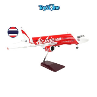 Mô hình máy bay lắp ráp có đèn led Air Asia Airbus A320 47cm Everfly