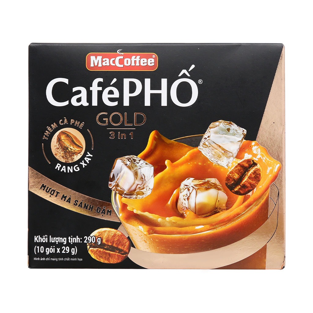 Cà phê Sữa Maccoffee cafe phố nhà làm hộp 240/280/290g